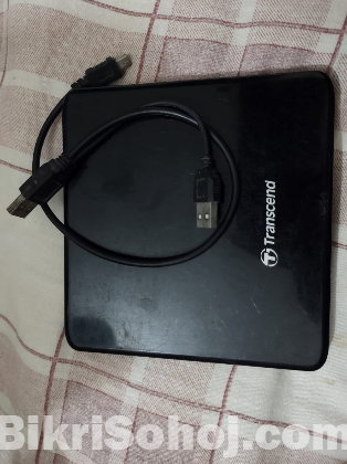 Transcend TS8XDVDS-K Slim External Black DVD Writer